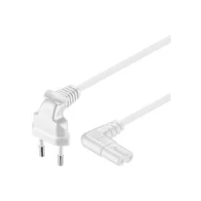   Goobay 97345 Hálózati vezeték, földeletlen lapos dugóval 2x0,75mm?, 0,75 m