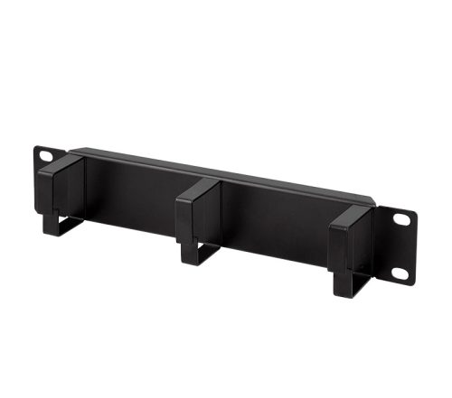 Logilink 10"-os kábelrendező panel 3 vezetőgyűrűvel, 1U, fekete