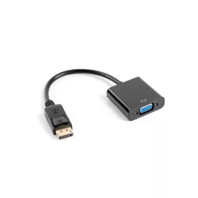   Lanberg Displayport 1.1 - VGA (Apa-Anya) Adapterkábel Fekete