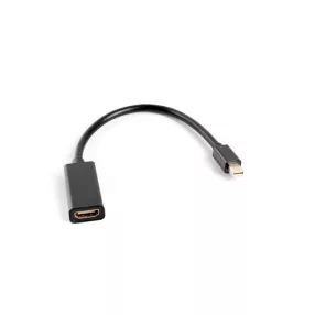   Lanberg mini Displayport apa - HDMI anya fekete adapter, 20cm