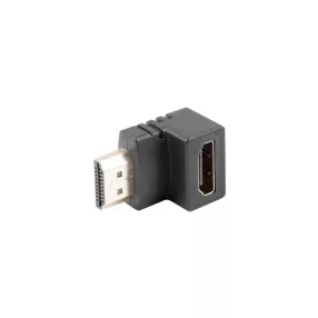   LANBERG HDMI(M)->HDMI(F) ADAPTER FERDÉN LEFELÉ FORDÍTVA FEKETE