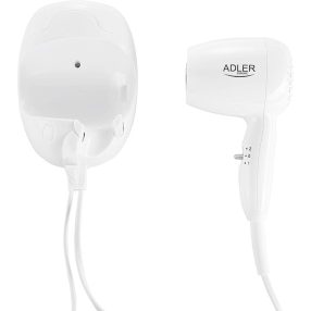   Adler AD2252 Hajszárító, Falra Szerelhető Tartóval, 1600W