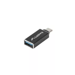 LANBERG USB-C(M) 3.1->USB-A(F) ADAPTER FEKETE OTG