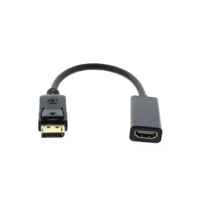   Well ADAPT-HDMIF-DPM-02BK-WL DisplayPort 1.1-dugós csatlakozó -HDMI-csatlakozóhüvely passzív 0,2 m, fekete