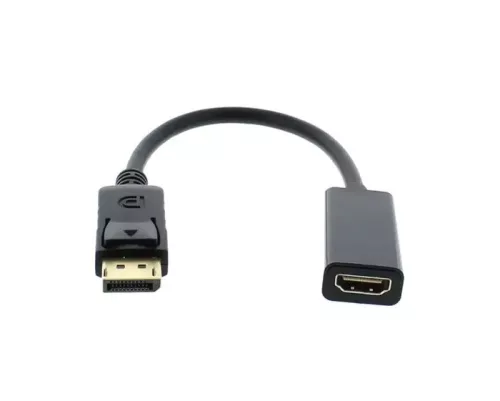 Well ADAPT-HDMIF-DPM-02BK-WL DisplayPort 1.1-dugós csatlakozó -HDMI-csatlakozóhüvely passzív 0,2 m, fekete