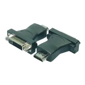 LogiLink HDMI adapter, A/M - DVI-D/F, 1080p, fekete (AH0002)