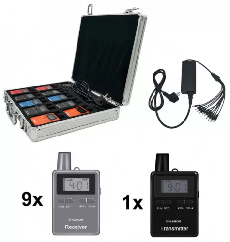 Albrecht ATR400 Tourist Guide adó/vevő szett (9+1db + hordtáska) (ALA-385-999)