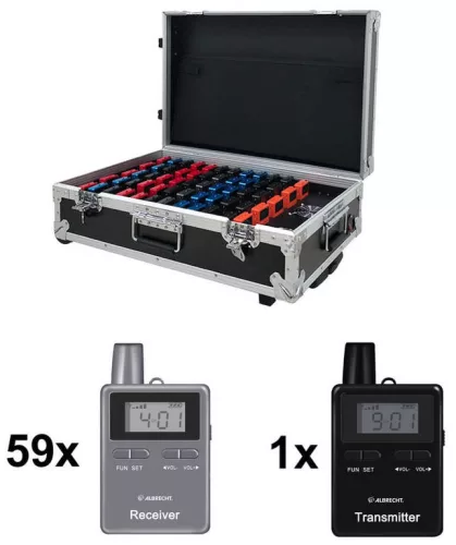 Albrecht ATR400 Tourist Guide adó/vevő szett (59+1db + töltőkoffer) (ALA-388-999)