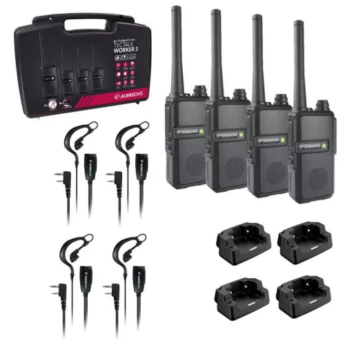 Albrecht TecTalk Worker 3 professzionális PMR adóvevő rádió 2 pár (ALA-487-999)