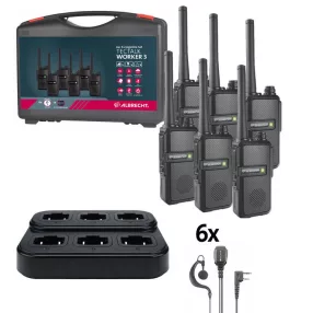   Albrecht TecTalk Worker 3 professzionális PMR adóvevő rádió 3 pár (ALA-512-999)