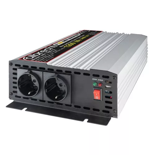 Albrecht INV 1200W/12V inverter két 230V kimenettel (ALA-562-999)