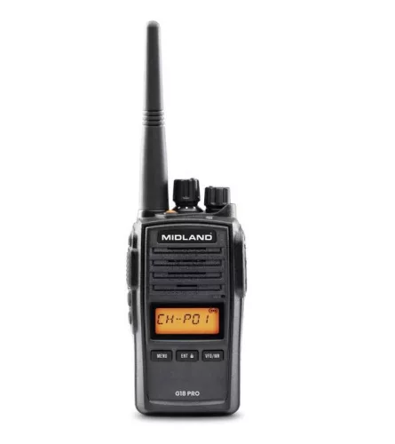 Midland G18 Pro professzionális NC PMR adóvevő rádió (ALA-574-999)