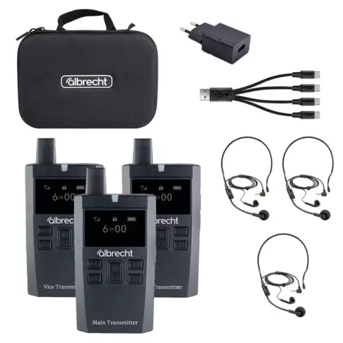 Albrecht 3 db-os Albrecht Multicom 2 idegenvezető rádió szett (ALA-584-999)