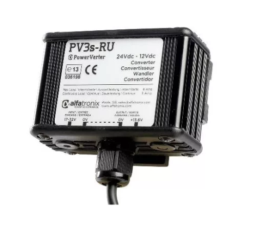 Alfatronix PV3s-RU 36W 24Vdc-12Vdc feszültség átalakító 3A (ALF-114-999)