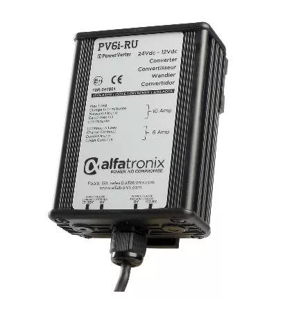 Alfatronix PV6i-RU 72W 24Vdc-12Vdc feszültség átalakító 6A (ALF-117-999)