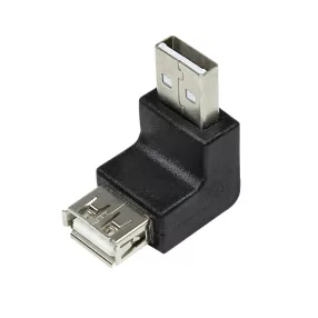   LogiLink USB 2.0 adapter, USB-A/M   USB-A/F, 90 -os szög, fekete (AU0025)