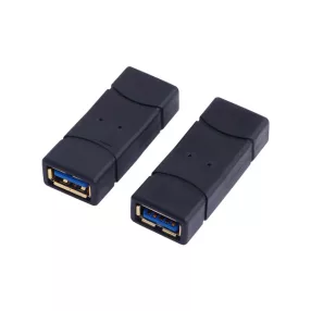 LogiLink USB 3.0 adapter, USB-A/F - USB-A/F, fekete (AU0026)
