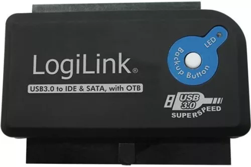 LogiLink USB 3.0 - IDE és SATA Adapter OTB-vel (AU0028A)
