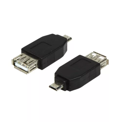 LogiLink USB 2.0 adapter, Micro-USB/M-USB-A/F, fekete (AU0029)