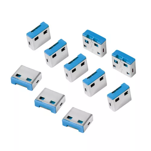 Logilink USB-A port blokkoló (10x zár) (AU0046)