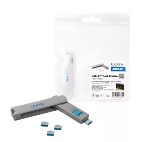   Logilink USB-C port blokkoló (1x kulcs és 4x zár) (AU0052)