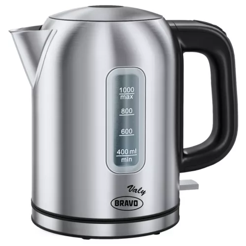 Bravo Valy B-4790  Elektromos vízforraló, inox, 1L