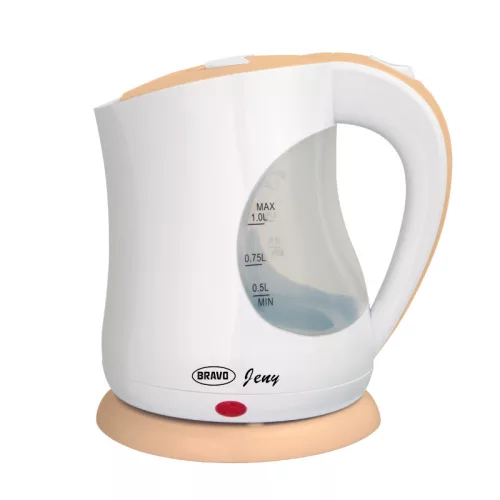Bravo Jeny B-4975W Vízforraló 1 L, Fehér-Bézs