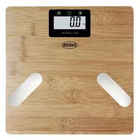   Bravo B-5010 Digitális okos személymérleg bambusz felülettel, 180Kg