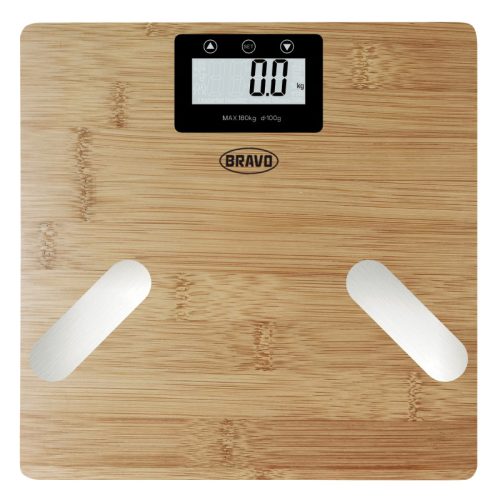 Bravo B-5010 Digitális okos személymérleg bambusz felülettel, 180Kg