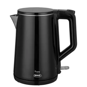 Bravo Tracy B-5018 Duplafalú vízforraló 1,5L, Fekete