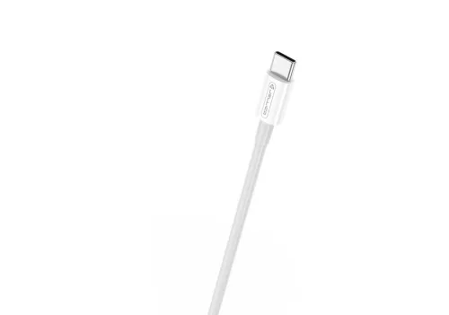 Jellico B1 USB-C adat- és töltőkábel, 3.0 gyorstöltés, 3,1A, 1m, fehér