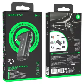   BOROFONE BC35, autós fm transzmitter és AUX Bluetooth vevő 1427049