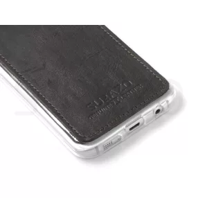   SURAZO BCL000007 iPhone 6 Szilikon Védőtok, Nubuk Bőr Borítással, Fekete 1213967