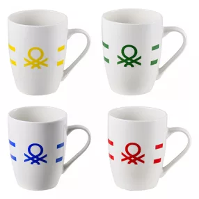   Benetton BE-0855 2 részes porcelán bögre szett Rainbow Collection