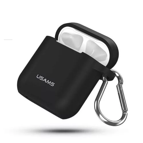 USAMS BH423AP01 Szilikon AirPods tok fekete, 1324410
