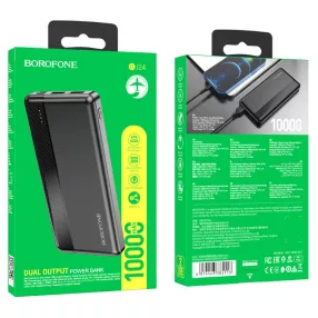   BOROFONE BJ24 10.000MAH POWER BANK, LED TÖLTÉSJELZŐVEL, TYPE-C ÉS MICRO PORTTAL, 2 USB,1404472