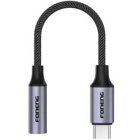 Foneng BM30C USB-C apa - 3.5mm Jack anya Adapter