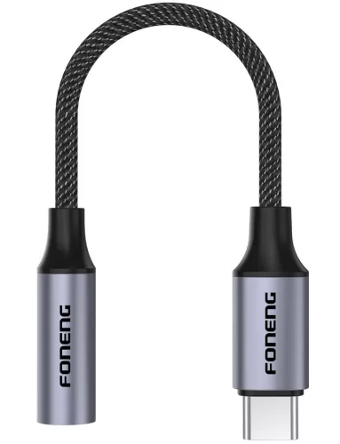 Foneng BM30C USB-C apa - 3.5mm Jack anya Adapter
