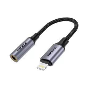   Foneng Audio adapter BM30L Lightning 3,5 mm-es mini jack audio adapter fekete