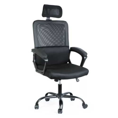 BeMaDa BMD1120 Irodai forgószék - fix karfával - fekete - 48 x 75 / 48 x 50 cm