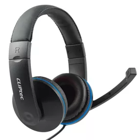   Cliptec BMH529 Vezetékes PC fejhallgató mikrofonnal fekete/kék