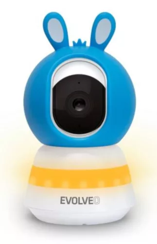 EVOLVEO Baby Monitor LUX- Intelligens 360 -os videós bébiőr kék színű