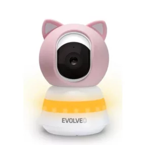   EVOLVEO Baby Monitor LUX- Intelligens 360 -os videós bébiőr pink színű