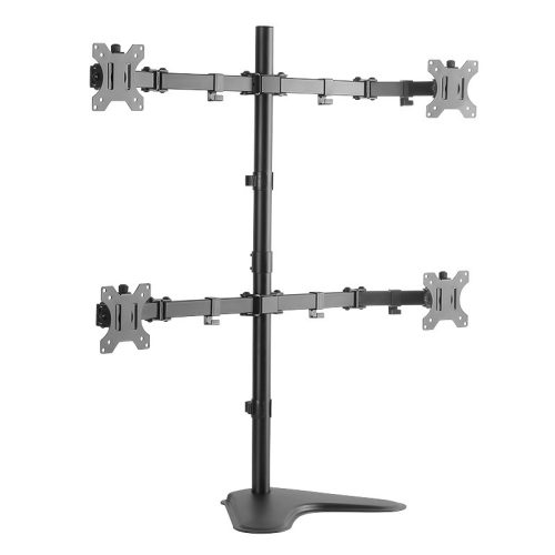LogiLink Négyes monitorállvány, 13 32" acél,  460 mm karhossz