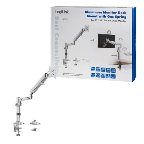   Logilink Monitortartó, 17-32"-os alumínium, ívelt képernyő (BP0087)