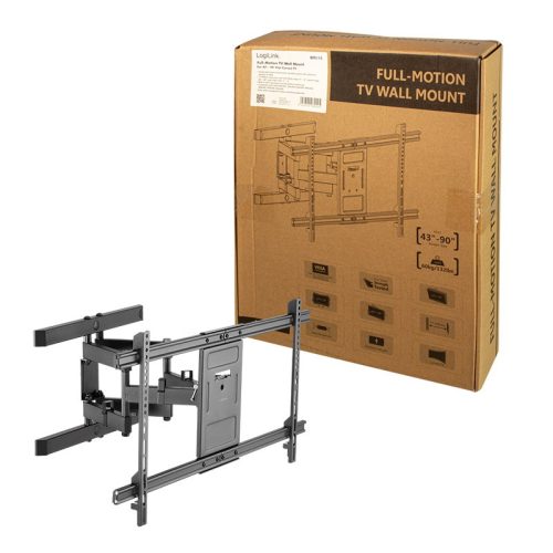 Logilink TV fali tartó, 43-90", dönthető, forgatható, max. 60 kg