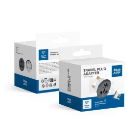 Bluestar utazó adapter GO TO UK (Type G) 13A white