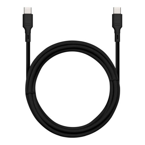 BlueStar USB-C/USB-C kábel, 3A, 60W, 1m, fekete, DC-001CC3.0