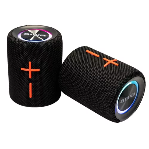 Aiwa BST-250 Aiwa Bluetooth, IPX5 védettséggel, sokoldalú és lenyűgöző hangzású hangszóró - Japán technológia