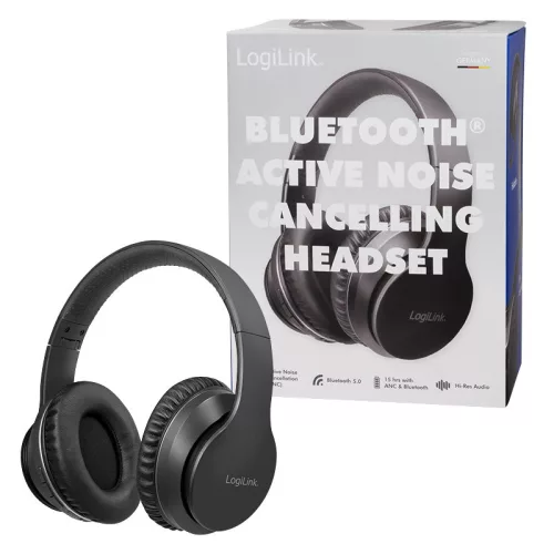 Logilink Bluetooth aktív zajszűrős fejhallgató (BT0053)